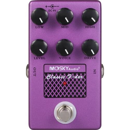 MOSKYaudio CLASSIC F-DER Speaker Simulator Cabinet Simulator Guitar Effect Pedal Speaker Simulation for Guitar Bass