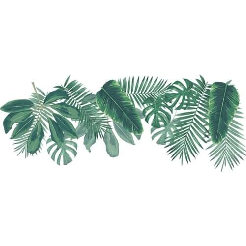 2Pcs soap holder hanging rack Green Leaf Wall Stickers Self-adhesive Wallpaper Bedroom Living Room Decor