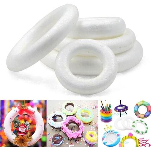 XMAS Polystyrene Styrofoam Foam Ring Half Ring For Craft DIY Accessory Handmade Party Decorations Different Sizes to Choose