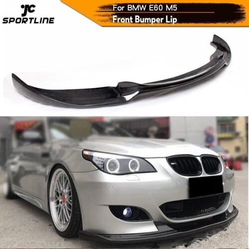 Carbon Fiber / FRP Front Bumper Lip Spoiler Splitters for BMW E60 Real M5 Bumper 2006 - 2010