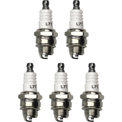 5Pcs Spark Plug Fit for L7T BM6A BPMR7A RCJ6Y RCJ7Y WSR5F 33cc-49cc Trimmer Blower Replacements Accessory T3EF