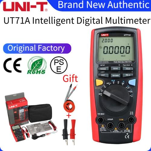 UNI-T UT71A/UT71B/UT71C/UT71D/UT71E Middle Size Intelligent Digital Multimeters; Digital Multimeter, USB/Bluetooth Communication