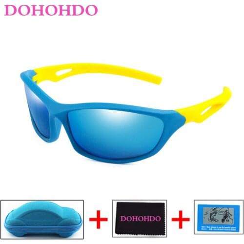 DOHOHDO New Kids TAC Polarized Goggles Baby Children Sunglasses UV400 Unbreakable Sun glasses Boys Girls Sport Cute Cool Okulary