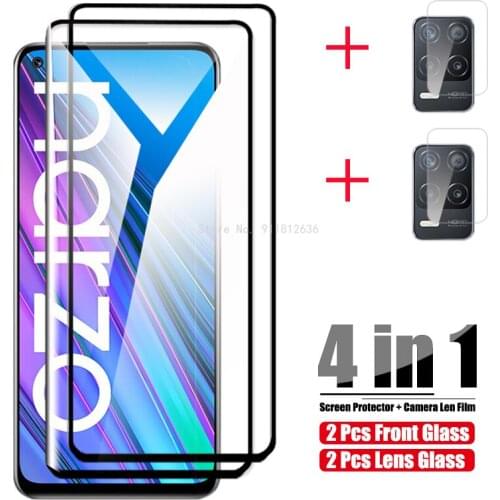 Protective Glass For Oppo Realme Narzo 30A 30 Pro 5G Tempered Glass Camera Lens Film On Realmi Narzo30 Screen Protector RMX2156