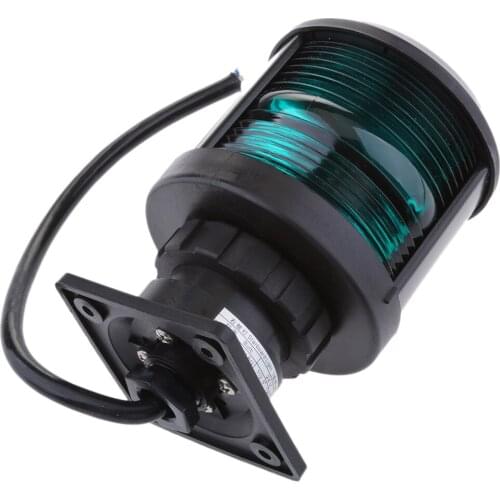 12/24V Green Starboard LED Side Light Navigation Sailing Signal Marine Boat