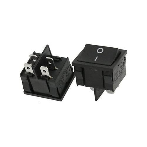 Free shipping!2pcs 6A/250V 10A/125VAC DPST ON/OFF 2 Position Snap in Square Boat Rocker Switch