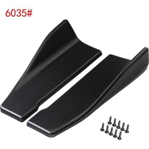 2pcs Universal Rear Bumper Lip Diffuser Splitter Canard Protectors for Cars, Trucks, SUVs