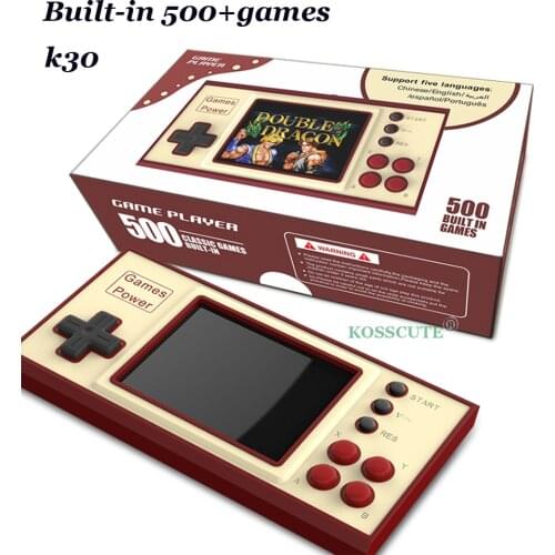 2021 Classic Video Game Console Built-in 500+ Games Mini Portable Retro Game Console 3.0 Inch Screen Gift For Kids