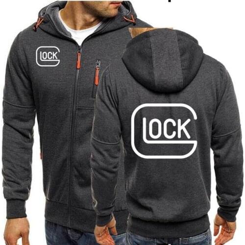 2021 Spring Glock Mens Cardigan Zipper Hoodies Glock Hoodie Unique Sweatshirts Graphic Streetwear Unisex Women Men Hoodie JACKET