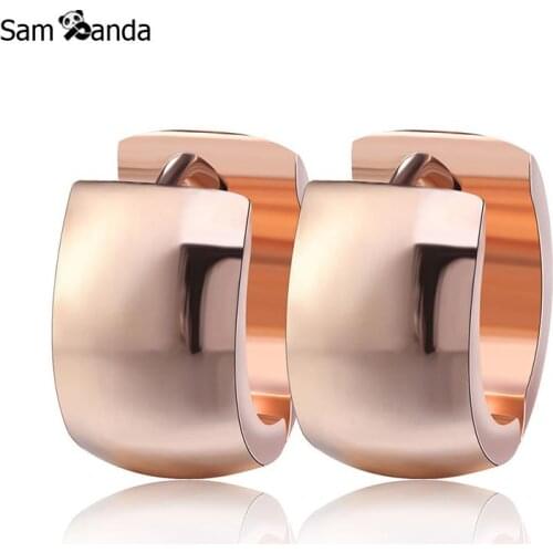 3 Color Fashion Earrings For Women Stainless Steel Earring Fashion Party Jewelry Simple Rose Gold Earings For Lady Dropshipping