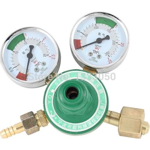Free Shipping 16mm Outlet Thread Reduced Pressure Flow-meter Decrement Gauge Nitrogen