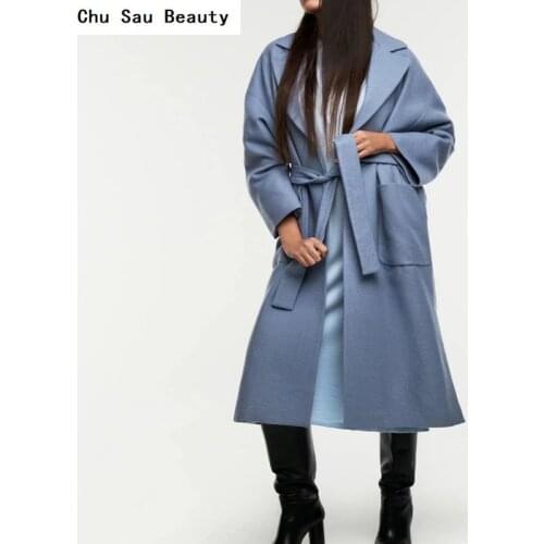 Chu Sau beauty Womens Blue Coats