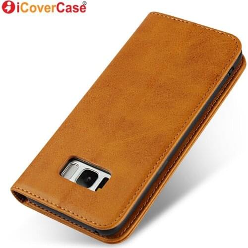 Galxy s8 Plus Case For Samsung Galaxy S8 Plus Wallet case Genuine Leather Cover Flip magnetic cases For Samsung S8+ Phone Case
