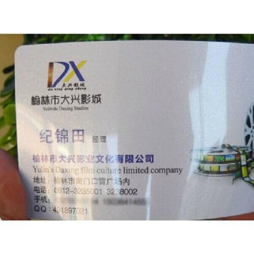 New fastion two-sided printing glossy Business card printing good quality Thickness0.38mm