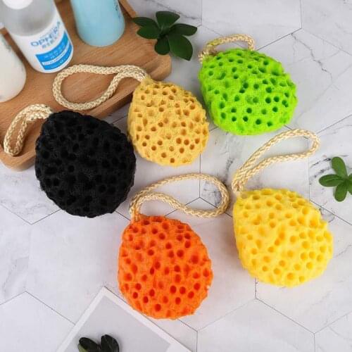 2Pack Bath Shower Sponge Loofah Bath Poufs Body Scrubber Cleaning Exfoliating Natural Luffa Puff Sea Sponges