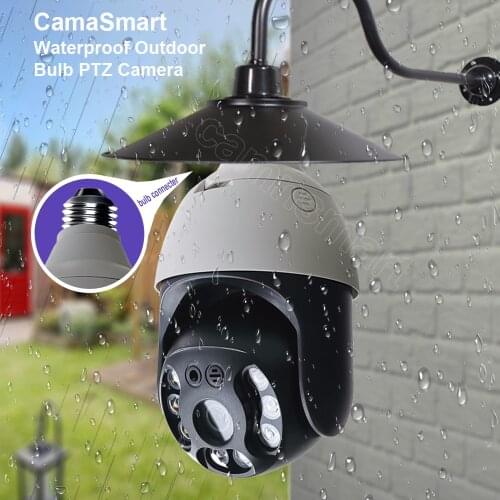 E27 3MP Auto Track Wifi Camera Wireless IP Security Home PTZ Speed Dome Onvif 1080p CCTV IR Night Vision Outdoor Baby Monitor