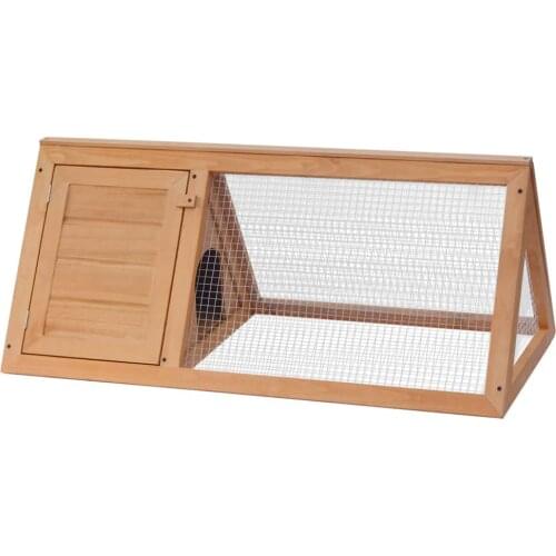 Animal Rabbit Cage Wood Houses Kennels Pens For Rabbits Chicken Ducks Iron Wire Mesh Weather Resistant Easy Assembly Pet Cage