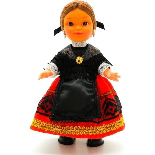 Lovedoll collection 25 cm. Folk crafts dress regional typical Cacereña (Caceres). Manufactured in Spain. Original gift