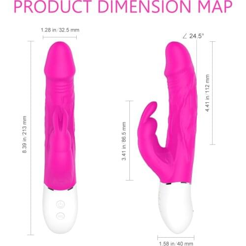 Glan Rabbit Dildos For Women G Spot Clitoris Stimulator Vaginal Clamp Vibrating Masturbator Usb Sex Toys For Adults