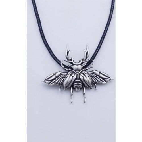 Personality Insect Bees Pendant Necklace Halloween Beetle Animal Jewelry Sets