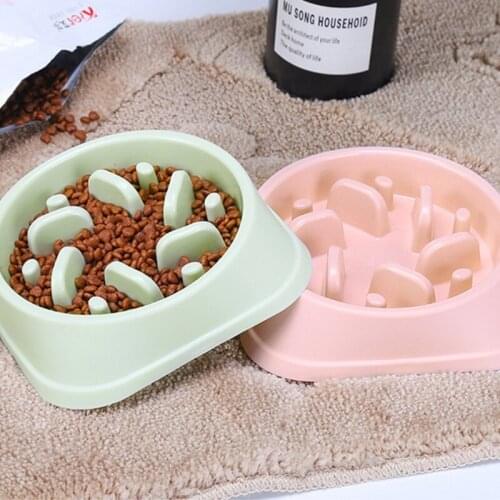 Dog Slow Feeder Bowl Non Slip Puzzle Bowl Anti Gulping Pet Slower Food Feeding Dishes Interactive Bloat Stop Dog Bowls