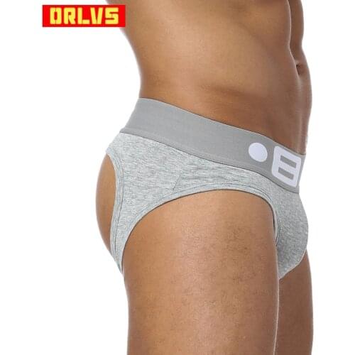 Brand Fashion hot elastic popular brand BS Underwear breathable cotton sexy gay spandex cueca hombr men underwear OR103