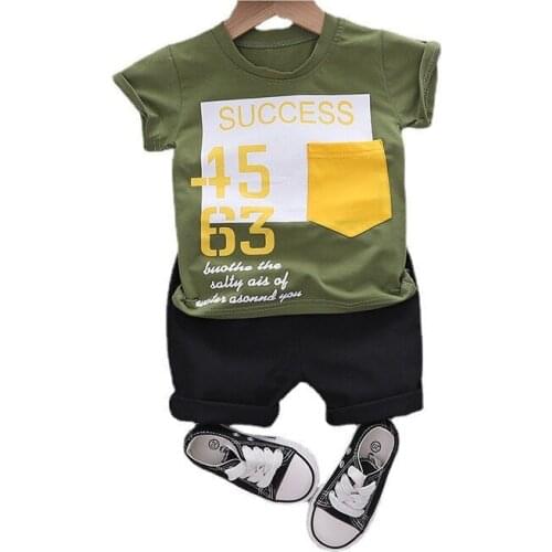 New Summer Baby Boys Clothes Suit Children Sports T-Shirt Shorts 2Pcs/Sets Toddler Casual Costume Girls Clothing Kid Tracksuits