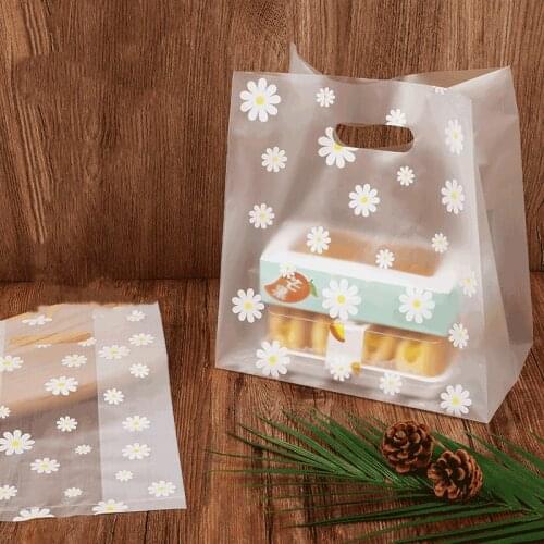 25pcs Thank You Plastic Shopping Bags Gift Bags With Handle Christmas Wedding Party Bag Candy Cake Wrapping Bags Packaging Bag