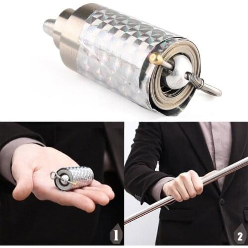 110-120CM length Appearing Cane silver cudgel metal magic tricks for professional magician stage street close up illusion