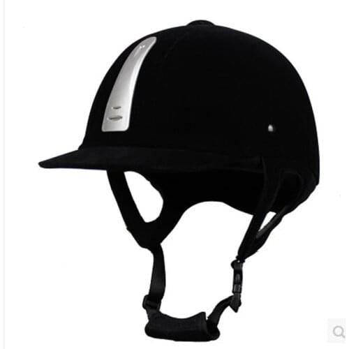 Professional Children Equestrian Horse Riding Helmet Black ABS Unisex Half Cover Safety Cap Riding Equipment