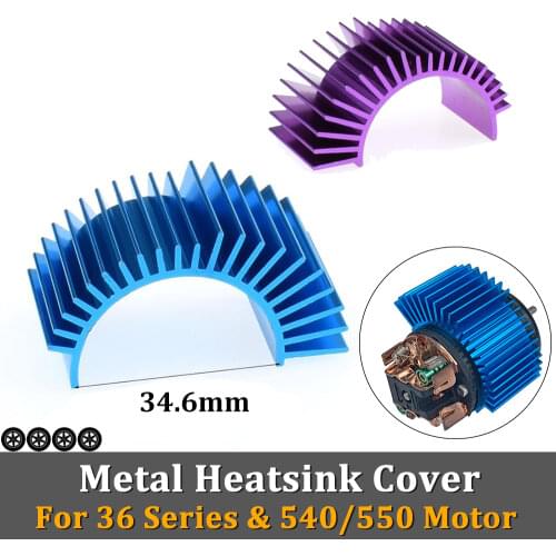 RC 540 550 Brush Motor Heatsink Cover 3650 3660 Brushless Motor Brushed for 1/10 RC Car Motor Heat Sinks Traxxas HPI HSP Wltoys