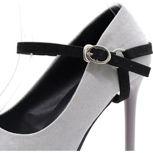 1Pair Women High Heels Holding Loose Anti-skid Straps Lace Shoes Band Bundle Shoelace Metal Tip Shoe Accessories Wholesale