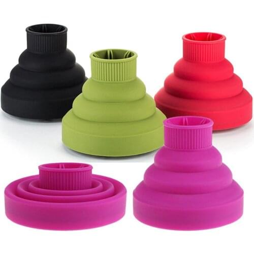 Folding Hood Silicone Curl Large Interface Telescopic Dryer Cover