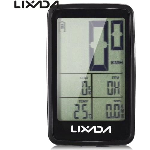 Lixada Wireless Bike Cycling Computer USB Rechargeable Bicycle Speedometer Odometer