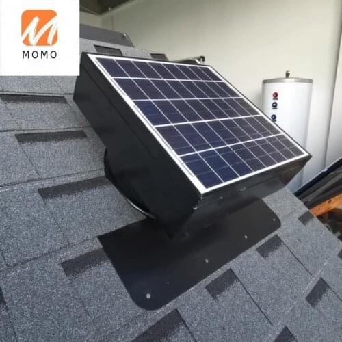 40 Watt 2040 CFM Black Solar Powered Attic Fan Roof Vent for Roof Air Ventilation Fan without Electric Power