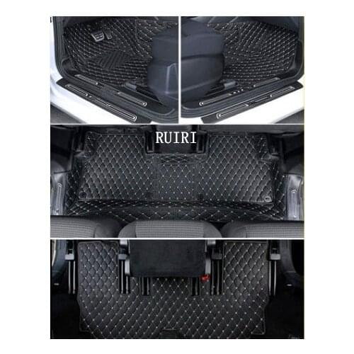 Good quality! Custom special car floor mats for Volkswagen Touran 7 seats 2020-2016 durable waterproof carpets for Touran 2019