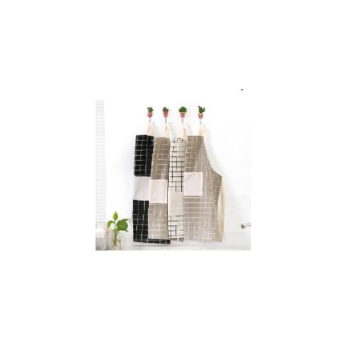 Japanese modern simple cloth art sleeveless printing oil proof apron