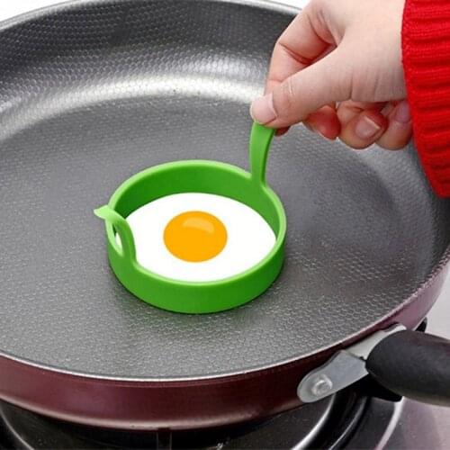 1pc Fried Egg Mold Binaural Egg Fried Ring Food Grade Silicone Pancake Ring Breakfast Fried Egg Tool Kitchen Baking Accessories