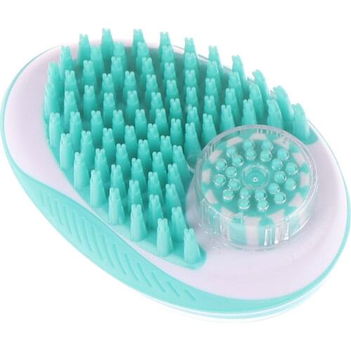 1pc Dog Bath Brush Comb Silicone Pet SPA Shampoo Massage Brush Shower Hair Removal Comb Pet Cleaning Grooming Tool