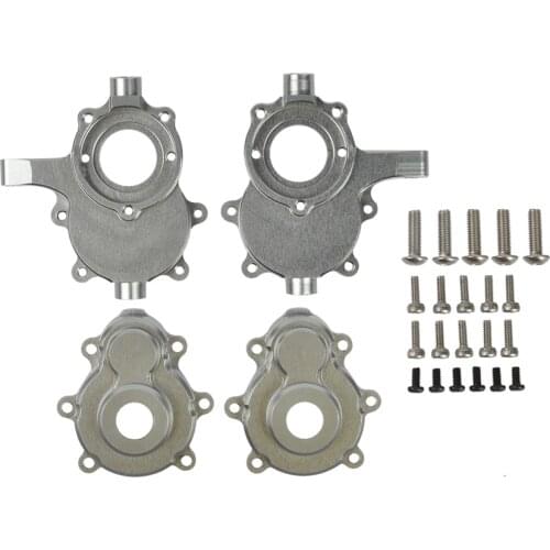 2PCS Aluminum Alloy Front Outer Portal Housing Set for Redcat GEN8 RER11406 RER11333