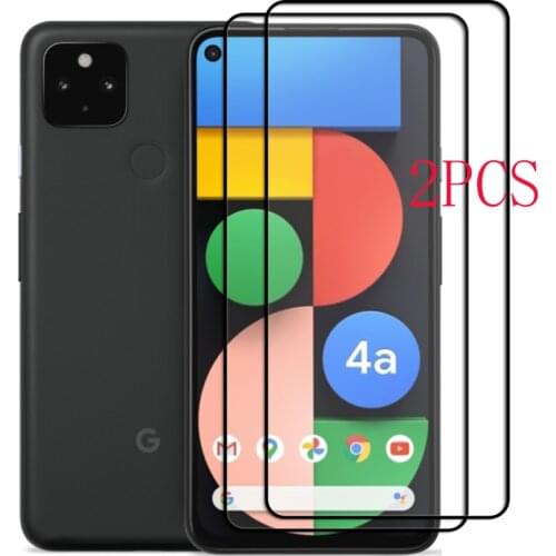 2PCS For Google Pixel 5 4a 4G 5G Pixel5 Screen Protector Full Glue Cover Tempered Glass Protective 9H 2.5D Glass Film