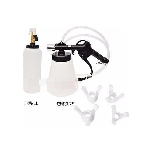 6-12Bar (87-174PSI) Pneumatic Brake Fluid Replacement Bleeder Master Cylinder Adapters w/4 1L 750ML 1/4" Thread