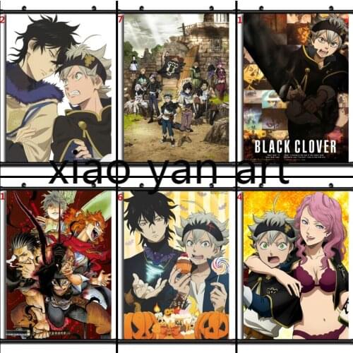 Black Clover Anime Manga Diamond Mosaic Diamond Painting Diamond Inlaid DIY Full Diamond Embroidery Living Room Home Decoration