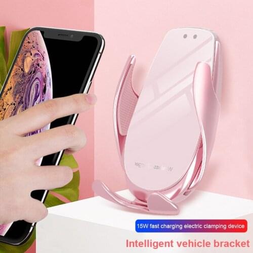 15W Wireless Car Phone Charger Phone Holder Air Vent Mount Wireless Charging Car Induction Charger Universal Car Mount