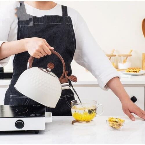 Kettle household items suitable for induction cooker gas stove whistling stainless steel kettle kitchen accessories cold kettle