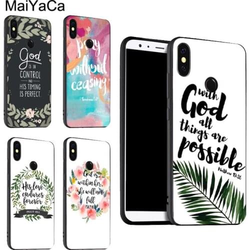 Bible Qutoe Verse Belief God Jesus For POCO X3 F2 Case For Redmi Note 9 Pro 8 7 8T 9S 9A 9C For Mi Note 10 Lite 9T A3 Coque