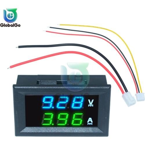 DC 100V 10A Mini 0.28inch LED DC Digital Voltmeter Ammeter Amp Volt Current Ampere Meter Tester Amperemeter Car Outdoor Indoor