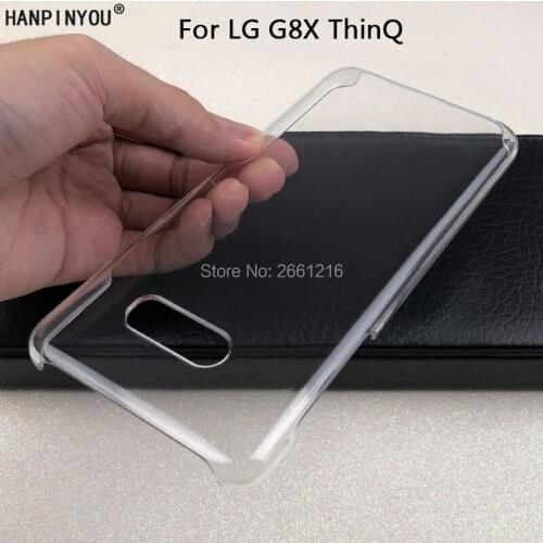 For LG G8X ThinQ 6.4" New Hard PC Case Ultra Thin Clear Hard Plastic DIY Cover Protective Skin
