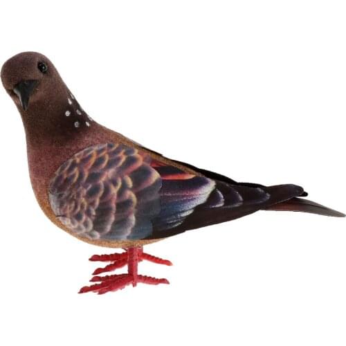 Artificial Feathered Foam Doves, DIY Birds Crafts Ornament, for Home Garden Decoration