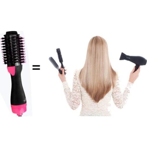 K188 3 In1 One-Step Hair Dryer Brush Hair Straightening/Curling Brush Blow Roller Negative Curling Iron Comb Hair Styling Tools